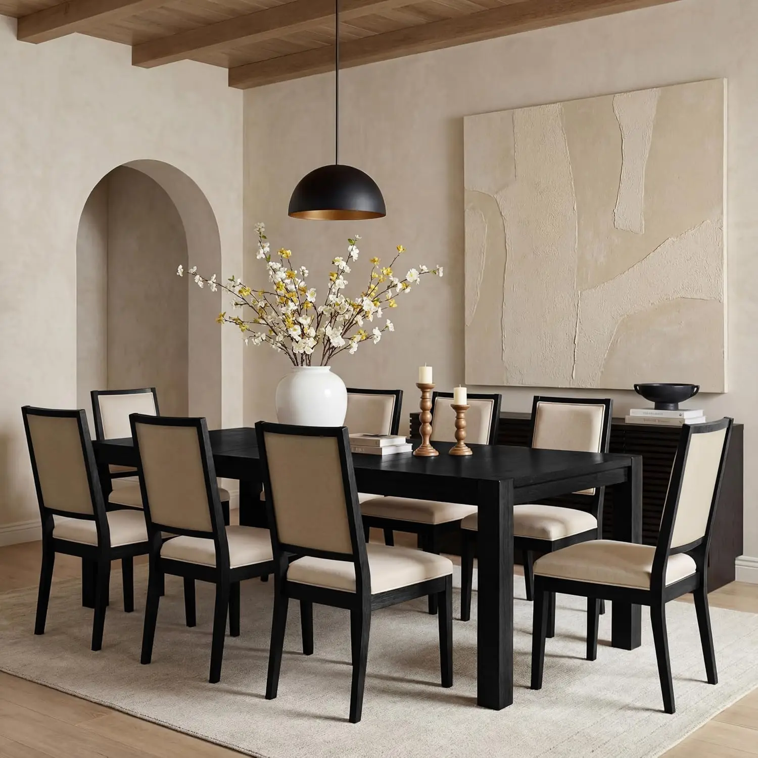 9-Piece Expandable Dining Table Set, 60