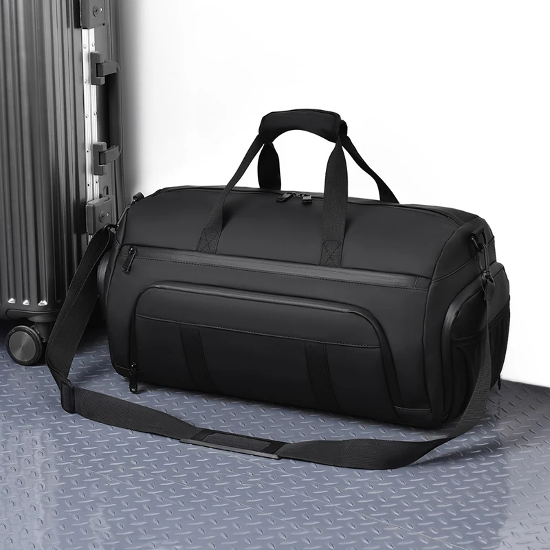 Men Fitness Gym Duffel Bag Dry Wet Separation Yoga Travel Bag Outdoor Hiking Camping Swimming Bag Shoe Compartment Sport Handbag