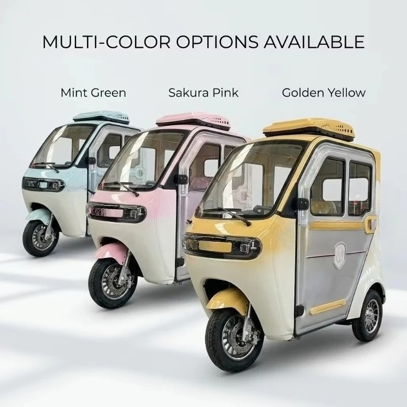 Mini 60V Dual-use Electric Three-wheeled Motorcycle Micro Electric Sightseeing Car Home-use Three-wheeled Electric Vehicle
