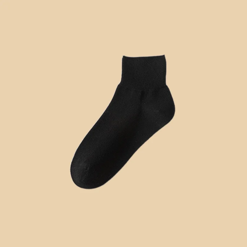 

5/10 Pairs Pure Cotton Thin Breathable Casual Socks Sweat-absorbent Spring And Autumn Cotton Student Loose Socks Summer Socks