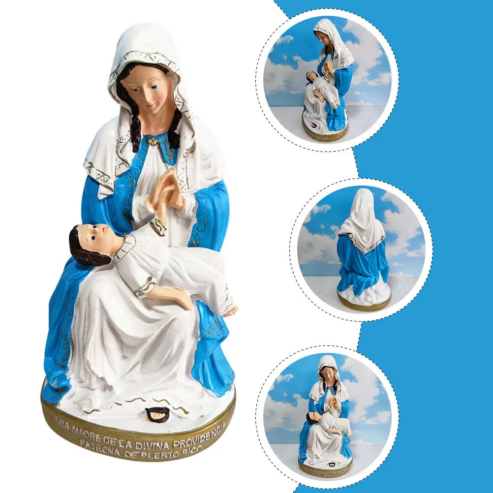 

Resin Statue Fine Workmanship Church Tabletop Decor for Living Room Bedroom Hotel Office Coffee Shop Scene Layout