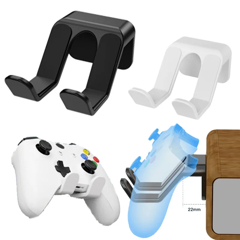Wall Hanging Universal Controller Holder Bracket Heavy Duty Plastic Gamepad Headsets Display Rack for Gaming Accessories