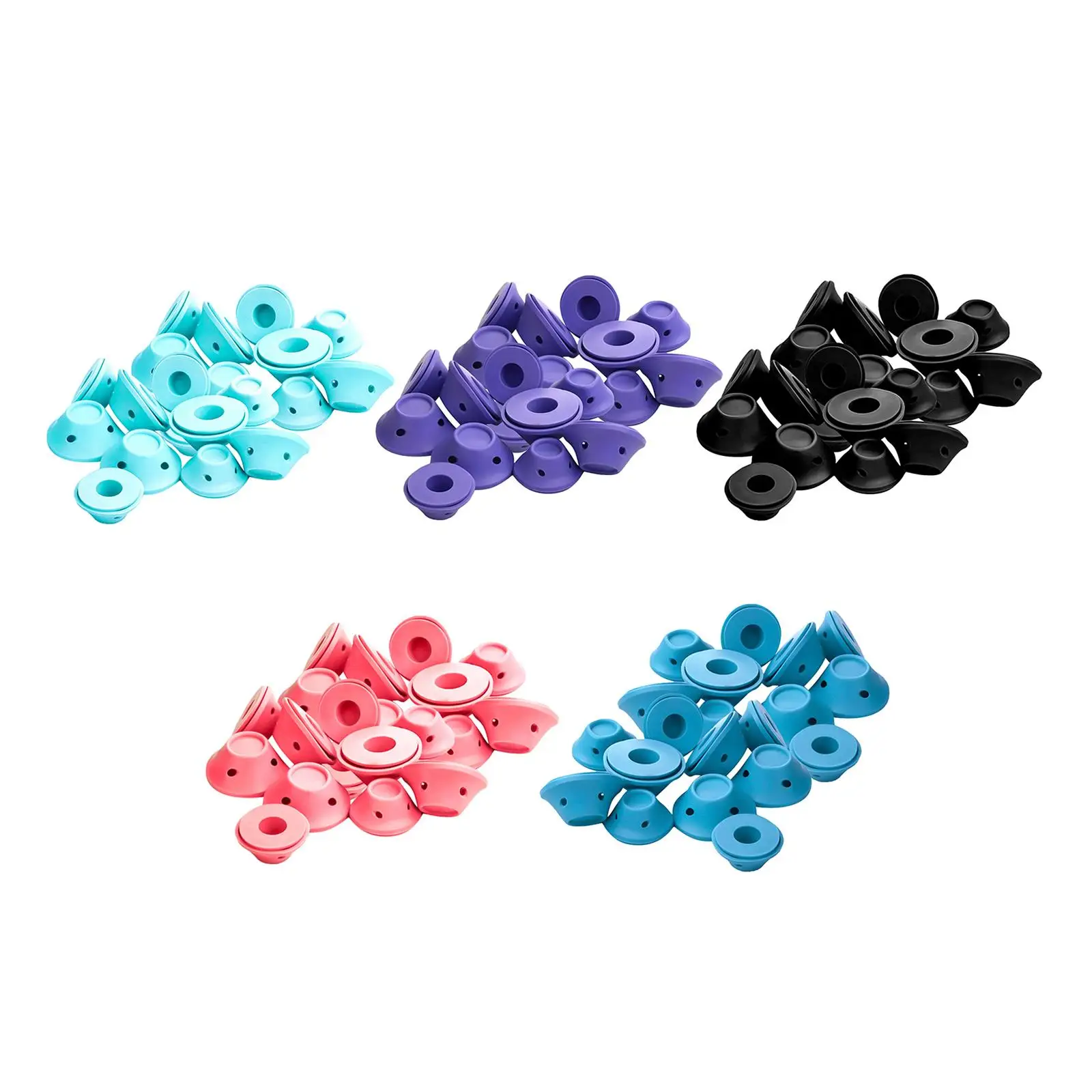 Hair Rollers Kit No Clip Curling Hair No Heat Curly Wavy Rod Cold Wave Rollers Perm Rods for Long Short Hair Beauty Women Kids