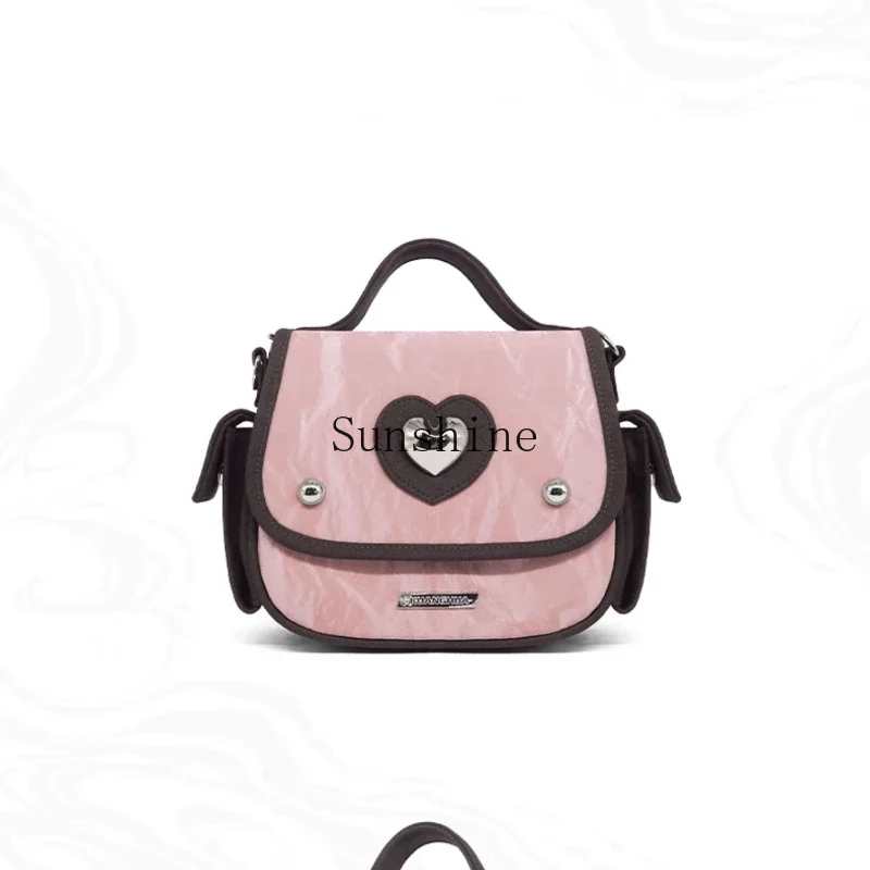 

Premium Crossbody Niche Design One Shoulder Love Small Square Bag