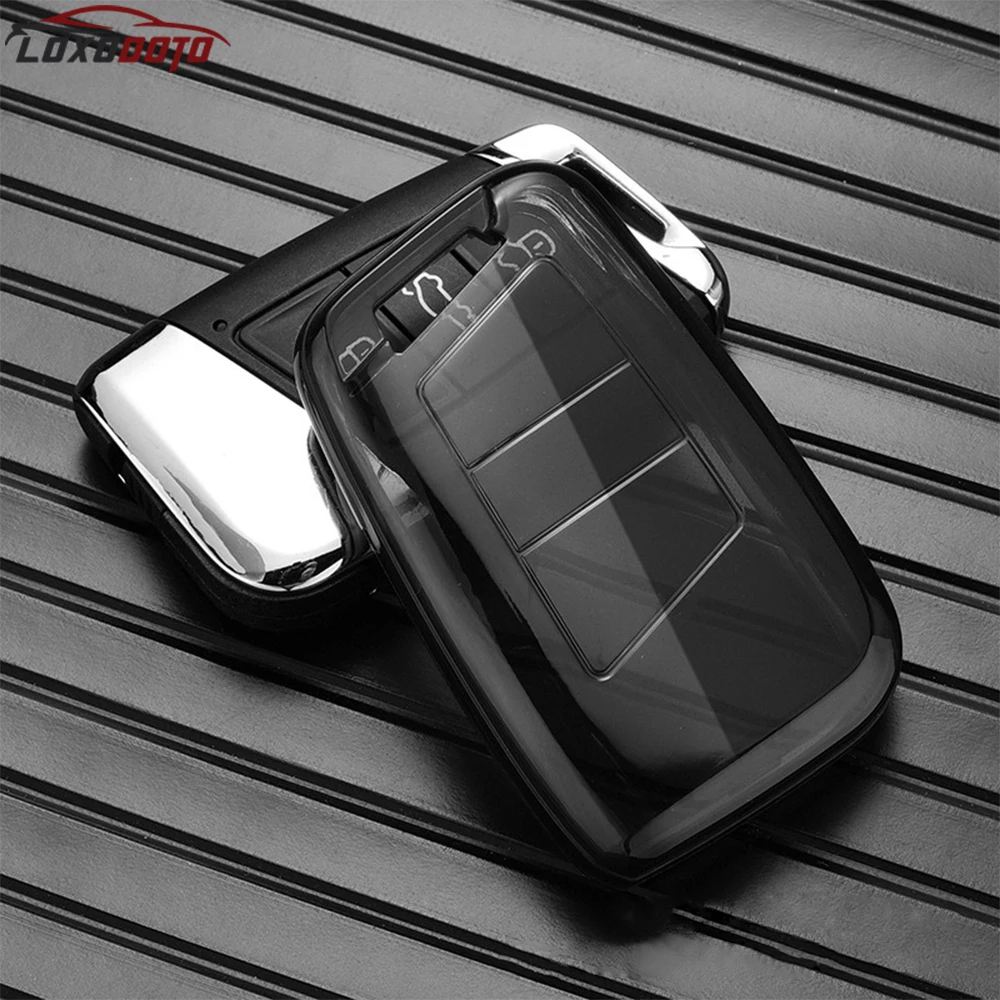 TPU Car Key Case Cover For Skoda Kodiaq Karoq Octavia Fabia For Seat Ateca For Volkswagen VW Passat B8 Polo Tiguan Atheon Taos