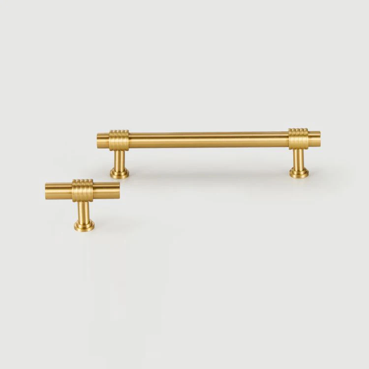 Solid Brass Vintage Hemp Rope Shape Personalized Cabinet Furniture Drawer Door Handle Knobs T-bar Pull