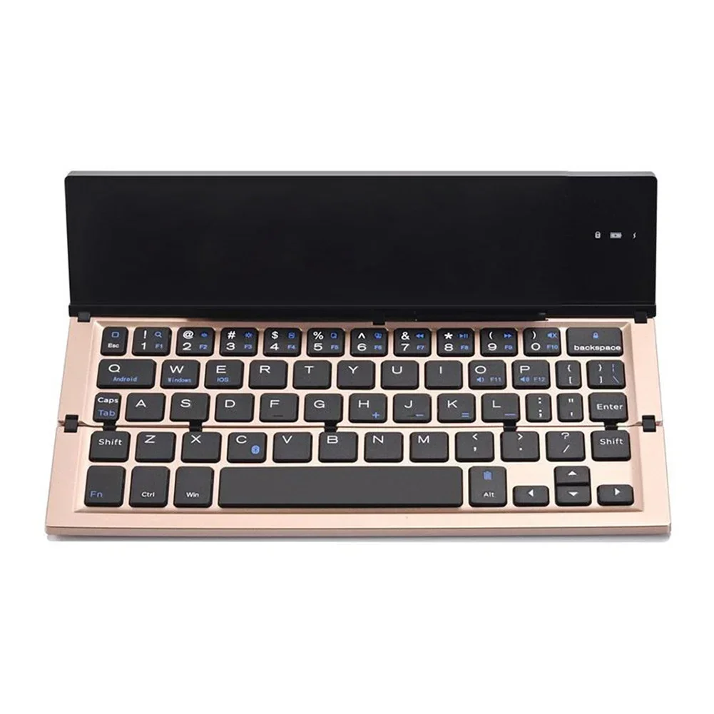 Folding Keyboard Wireless Rechargeable Foldable Bluetooth Keyboard Pocket Keyboard with Pocket Size for Phone