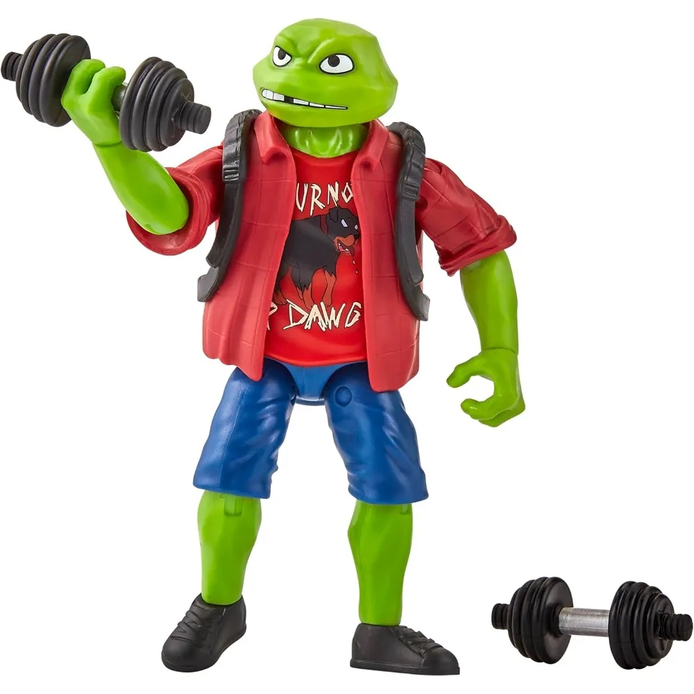 Playmates TMNT Mutant Mayhem High School Figure 2 Pack Raphael Michelangelo Movable Turtle Action Figure Collectible Toy