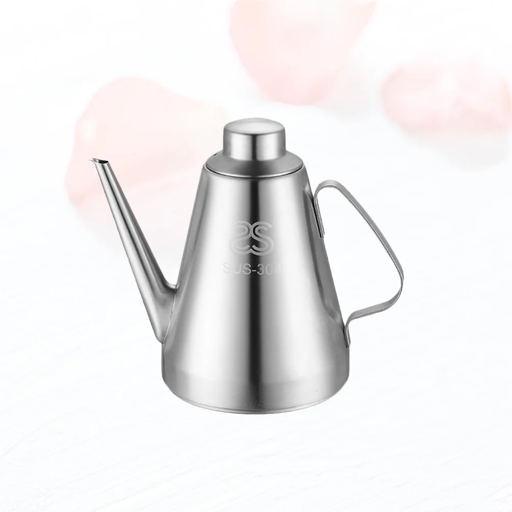 

Gooseneck Kettle Stainless Steel Oil Bottle Container Vinegar Can Sauce Dispenser