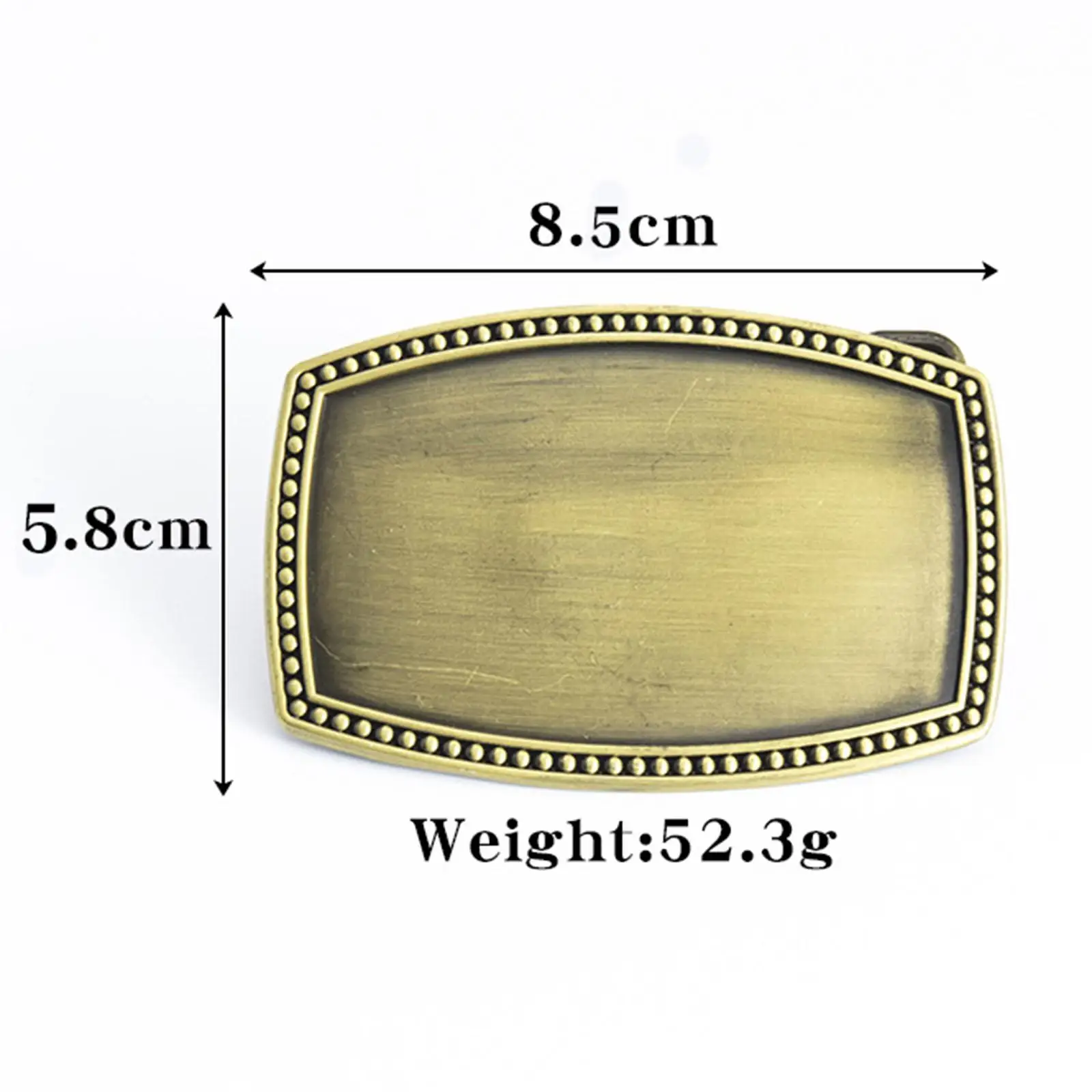 Mens Metal Belt Buckle Retro Style for 4cm Width Belt Business Casual Belt