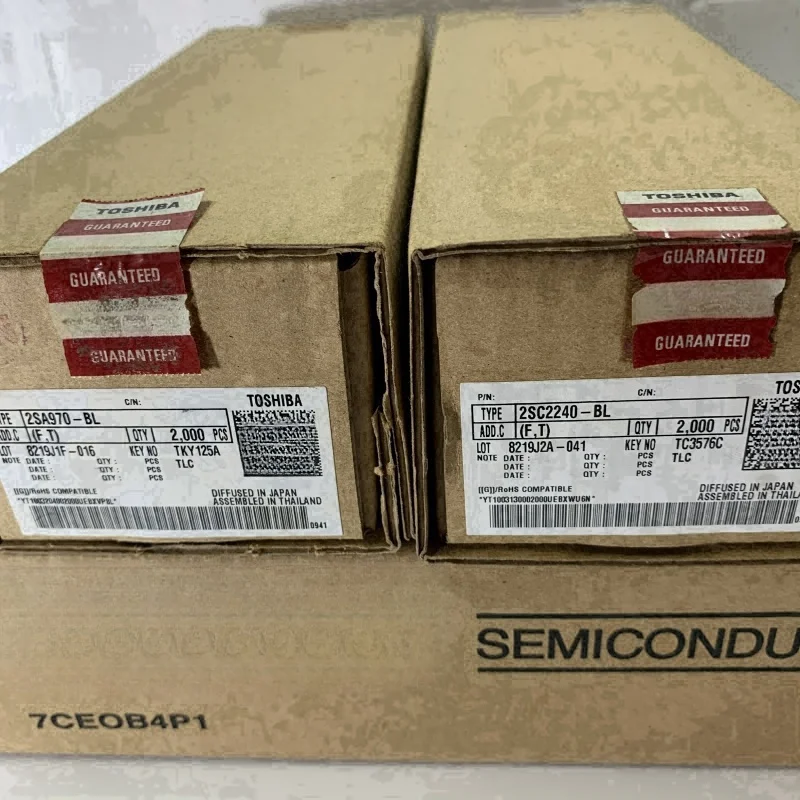 20 piezas/10 pares nuevo original (10 Uds 2SA970-BL + 10 Uds 2SC2240-BL) 2SA970 2SC2240 A970 C2240 tubo de emparejamiento de amplificador de Audio