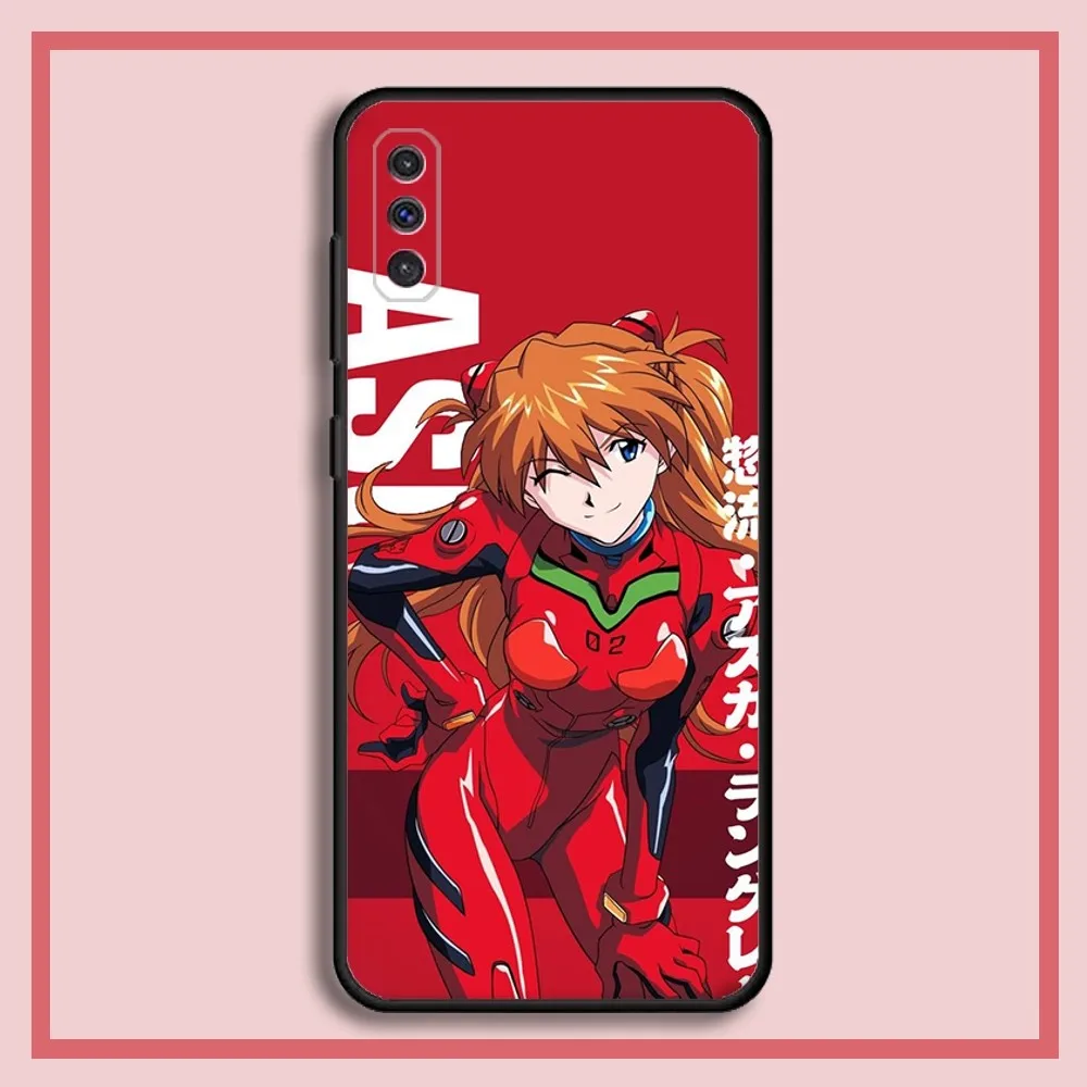 Anime A-Asuka Langley Soryu Phone Case For Samsung S23,23,22,30,21,10,9,Note20 Ultra,Lite,Ultra,5G,Plus,FE,Black Soft Case