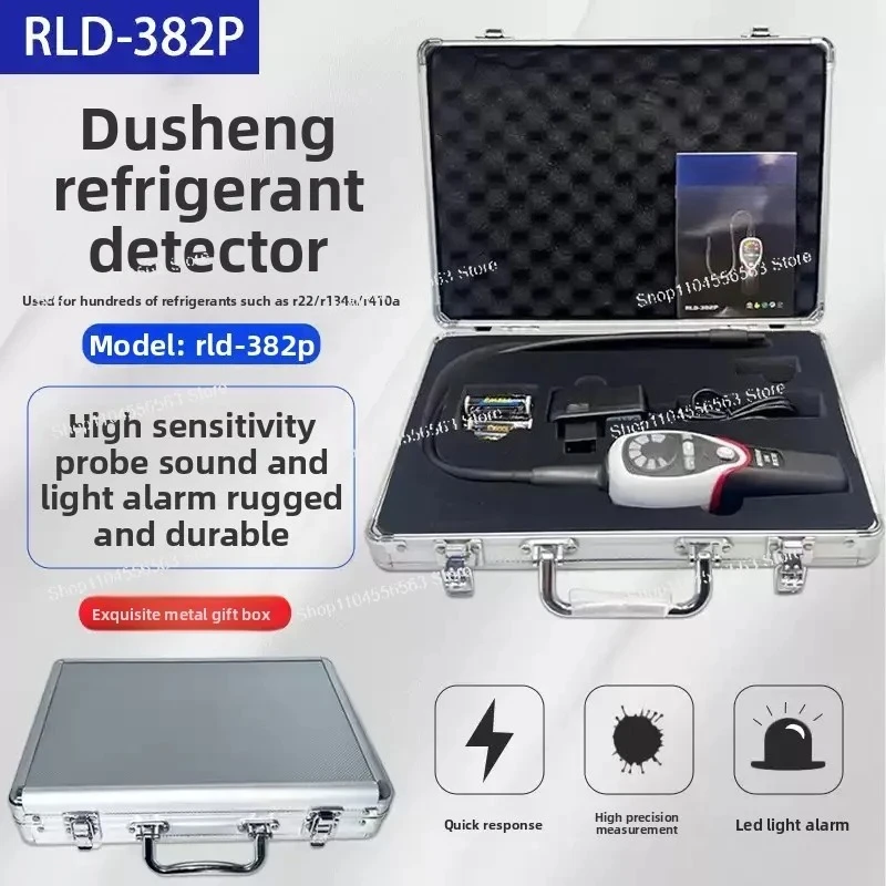 RLD-382P Refrigerant Halogen Leak Detector | Multi-Compatible Tester for