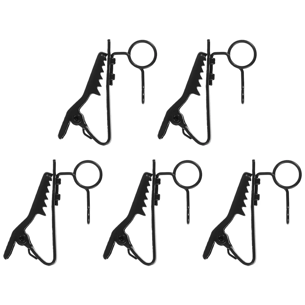 

5 Pcs Microphone Clips Small 5mm Shiny Universal Mic Accessories Collar Lapel Video Live Interview Portable Hands Free