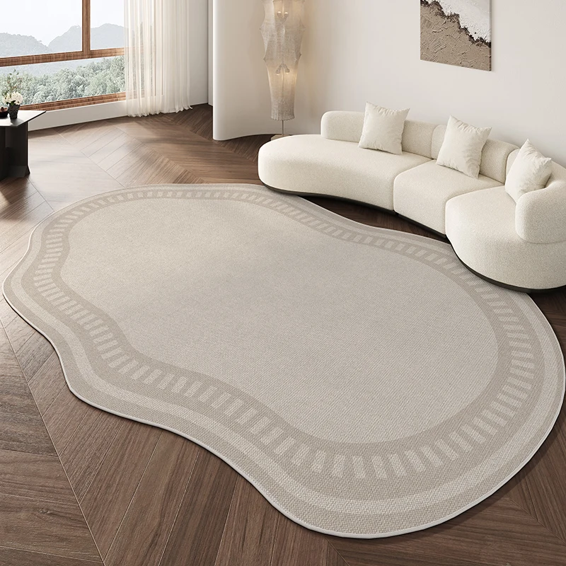 Wabi-sabi Style Living Room Decoration Carpet Home Washable Plush Shaped Rug Minimalist Rugs for Bedroom Fluffy Soft Bedside Mat