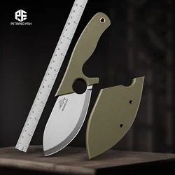 Petrified Fish PFH01 Steel Knife Blade G10 Handle Multifunctional Fixed Knife with Sheath Survival Cutter Hand Tool Hunting EDC