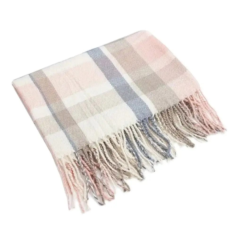 

Модный теплый зимний шарф, мягкий утолщенный шейный шарф, шерстяная шаль для защиты шеи, женская и мужская шаль