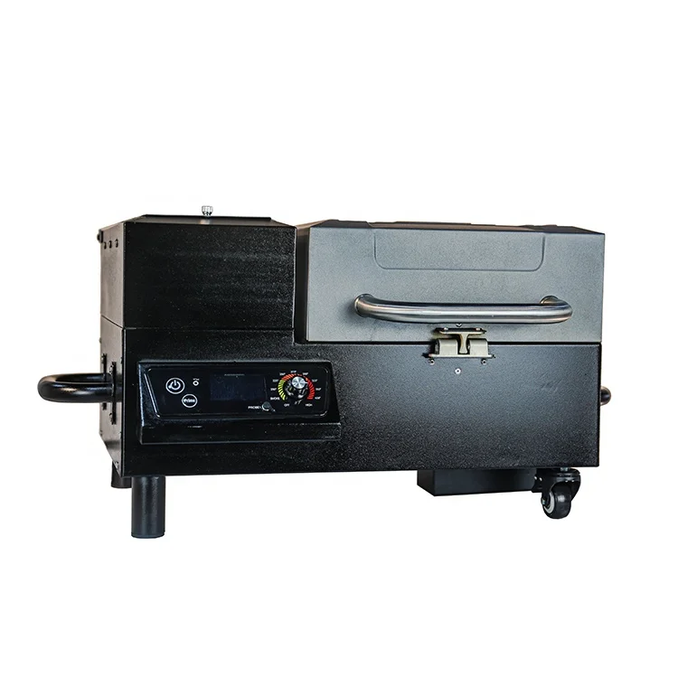 Portable Tabletop BBQ Grills Barbecue Pellet Smoker with Upgrade Temperature PID Controller for Camping, Cooking