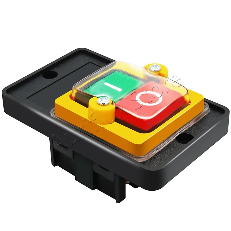 

Waterproof Push Button Switch Motor ON/Off Start Stop Switch Self-Locking Shut Off Switch 10A AC 220V/380V KAO-5M