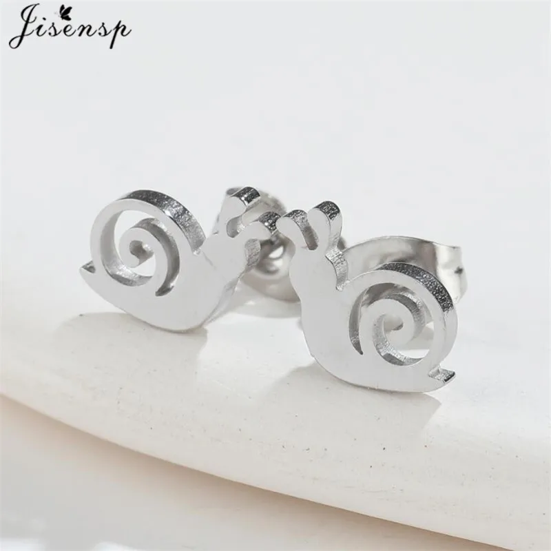 Lovely Animal Stainless Steel Fashion Stud Earrings for Women Minimalist Rabbit Squirrel Dinosaur Earings Girls Birthday Brincos