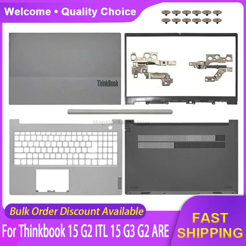 

NEW Laptop Case For Lenovo Thinkbook 15 G2 ITL 15 G3 G2 ARE LCD Back Cover Front Bezel Palmrest Bottom Case Replace 5CB1B34809