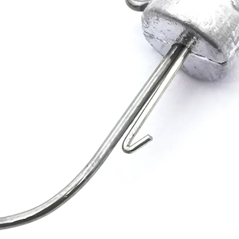 5pcs Fishing Lure NED Jig Head Hook Strong Anti Falling Off Auxiliary Stand Hooks Mandarin Fish Lead Bass Worm Fishhook