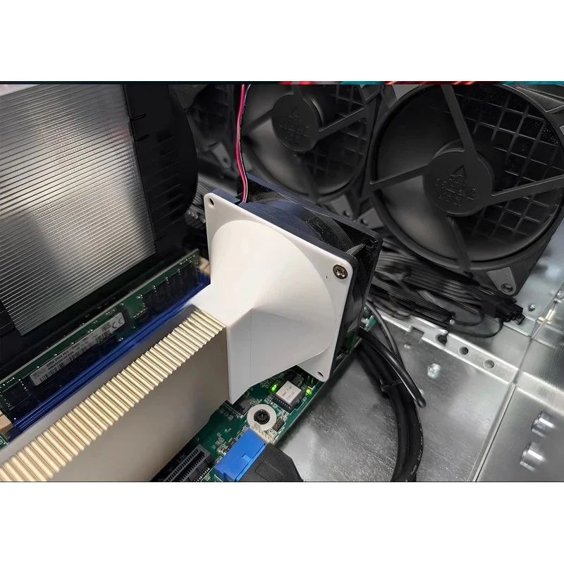 For NVIDIA Tesla A2 L4 T4 for Tesla, half high computing power graphics card with cooling fan 3D printing materials-