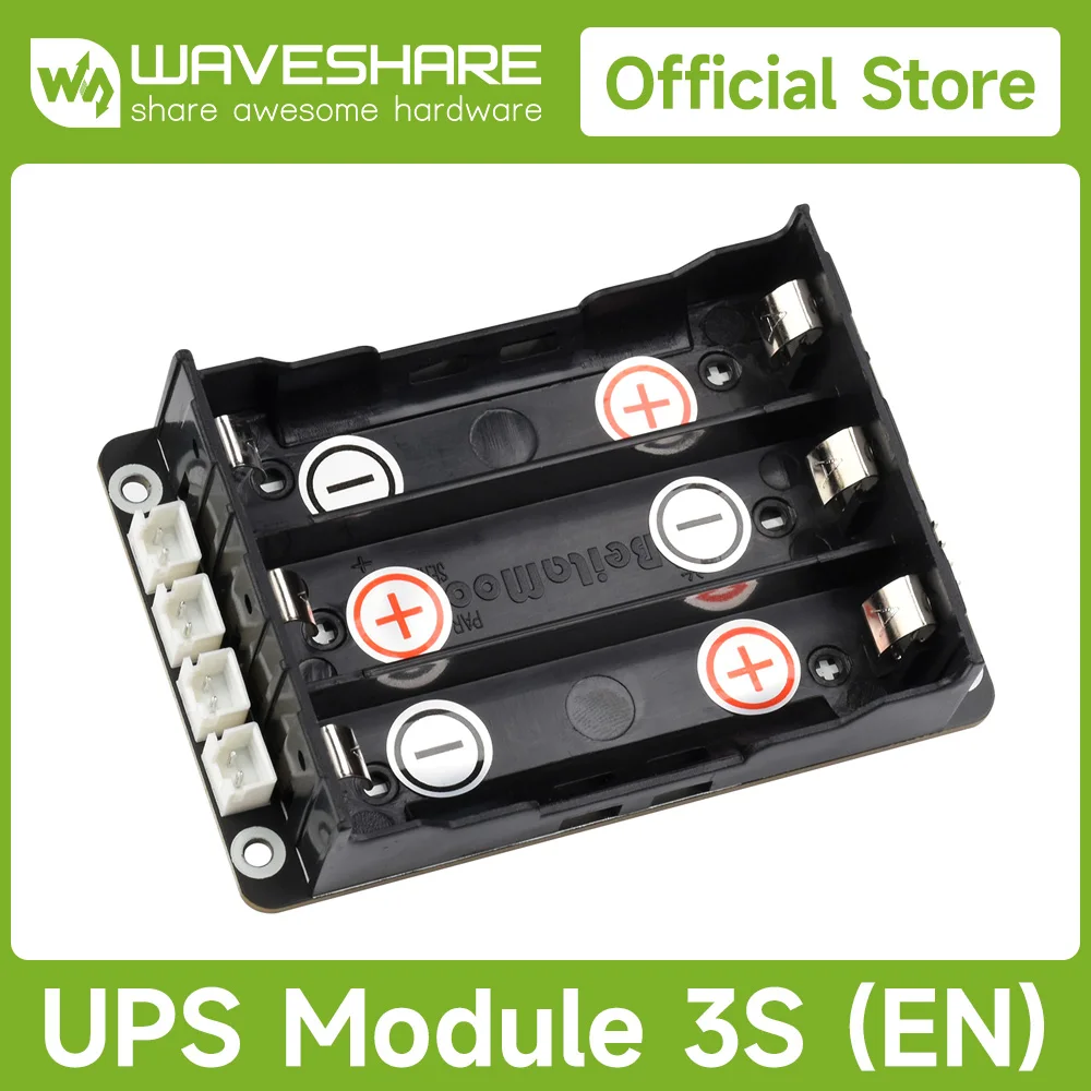 

Waveshare Uninterruptible Power Supply Module, Supports Charging And Power Output Same time, 3S & 5V 5A for Raspberry Pi 5/4B