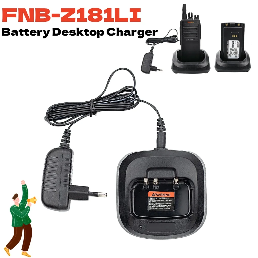 Li-ion Bateria Desktop Charger, Two Way Radio Charge, Fit para Vertex EVX-C31 VZ-30 VZ-30-D0-5 Mag One C30 C31, VZ-30-G6-4