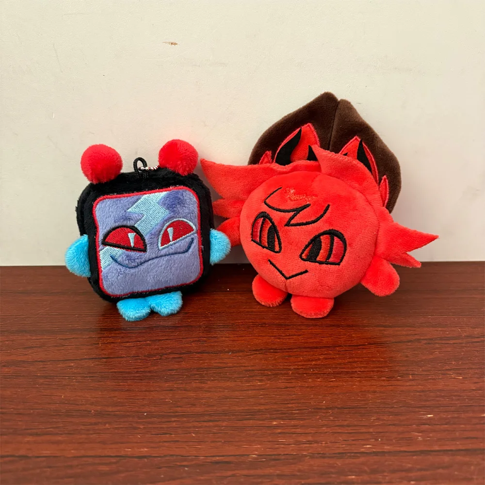 

Новейшие супермилые плюшевые игрушки в стиле «Пламя»: Аластор, Аниме Вокс, Брелок-подвеска, Анимация Hazbin Hotel, Плюшевая кукла-декор для рюкзака
