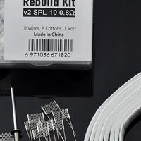1Set High Quality DIY Rebuild Kit V2 Spl-10 0.6/0.8ohm Spl-10 1.0/1.2ohm Mesh Coil Resistance Wire Replacement Accessories Tool