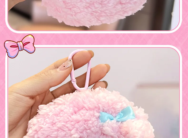 Original Lizenzierte Plüsch-Geldbörse, Weiche Mini-Reißverschluss-Brieftasche, Niedliche Schlüsselanhänger-Tasche, Taschenanhänger, Ideales Geschenk für Kinder & Fans – Detail 9