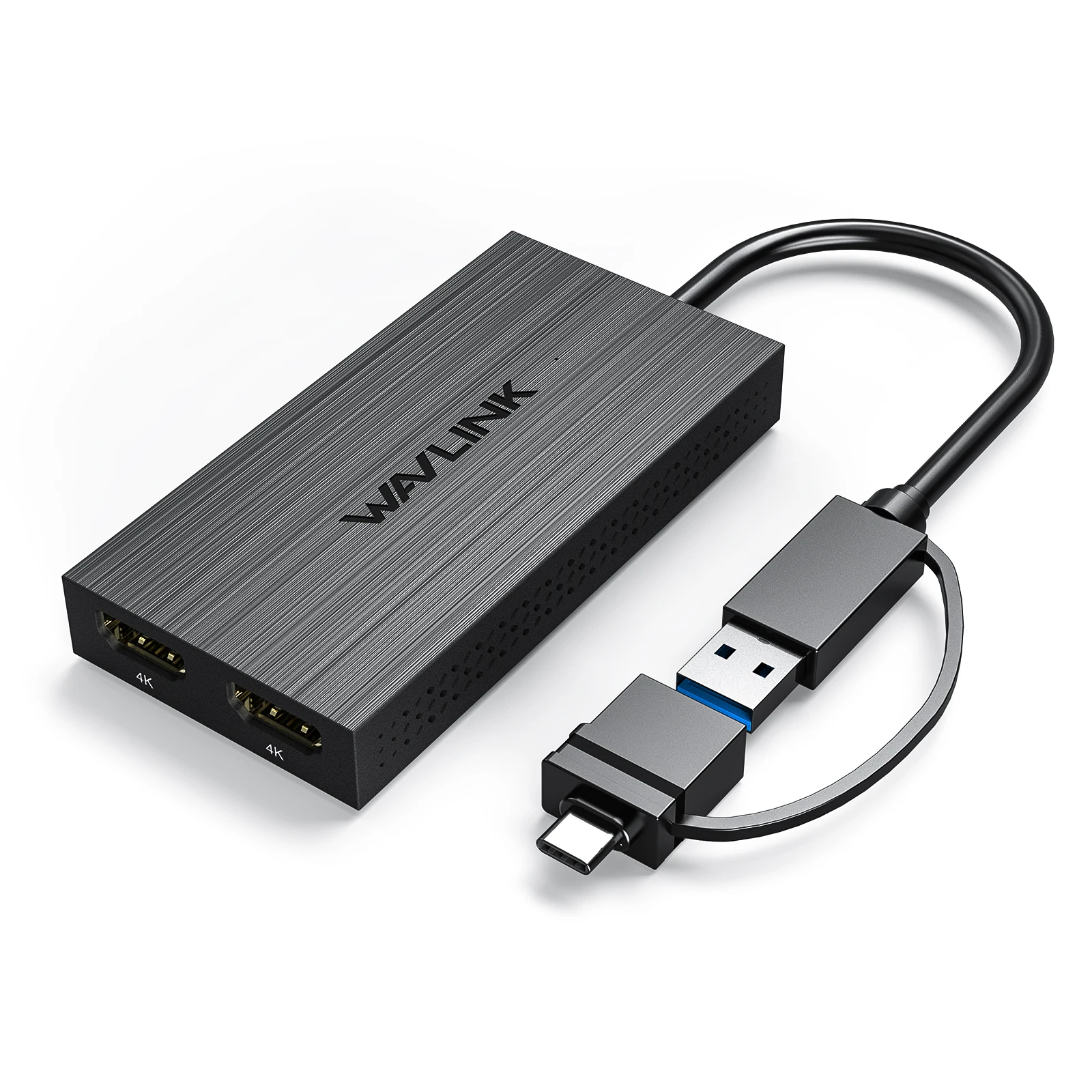 WAVLINK USB 3.1/USB C - シングル/デュアル HDMI アダプター DL6950