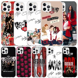 F-Fashion RBD R-Rebelde Silicon Call Phone Case For Apple iPhone 16 15 14 11 Pro Max 13 Plus 12 Mini 7 8 + X XR XS SE Cover Shel