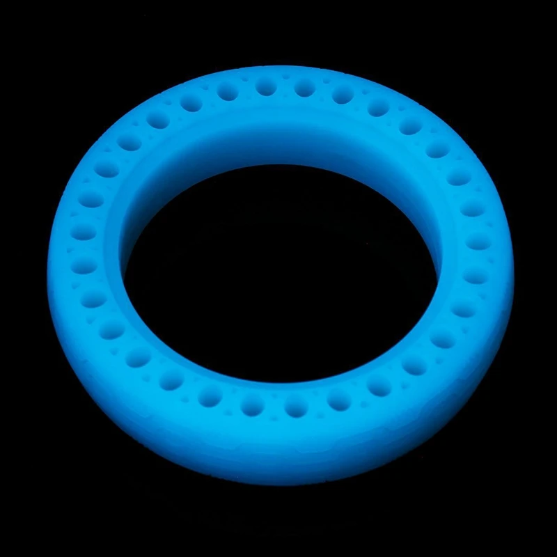 8.5-Inch Fluorescent Tire Honeycomb Rubber Solid Luminous Tire Tubeless Tyre For Mijia M365 Electric Scooter Blue Light