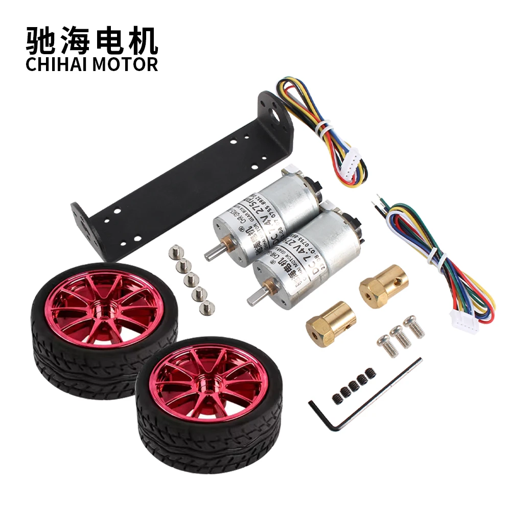 Two Wheels Balance Car Chassis with 25mm DC Coding Motor Kit