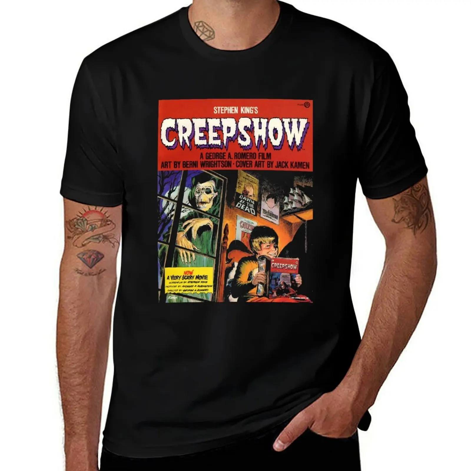 

CREEPSHOW SAVINI COMIC HORROR MOVIE 80S CULT 5 T-Shirt t shirt man casual T-Shirt