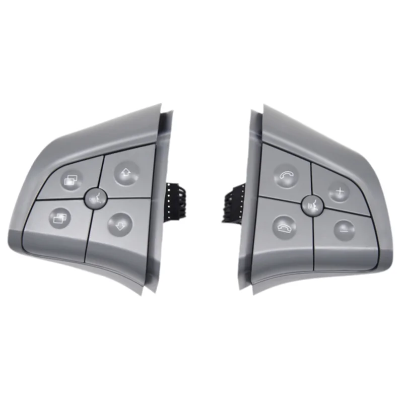 

Car Steering Wheel Button Switch Assembly Multifunction Switch For Mercedes Benz ML B R Class W164 W245 W251 Gray-N25R
