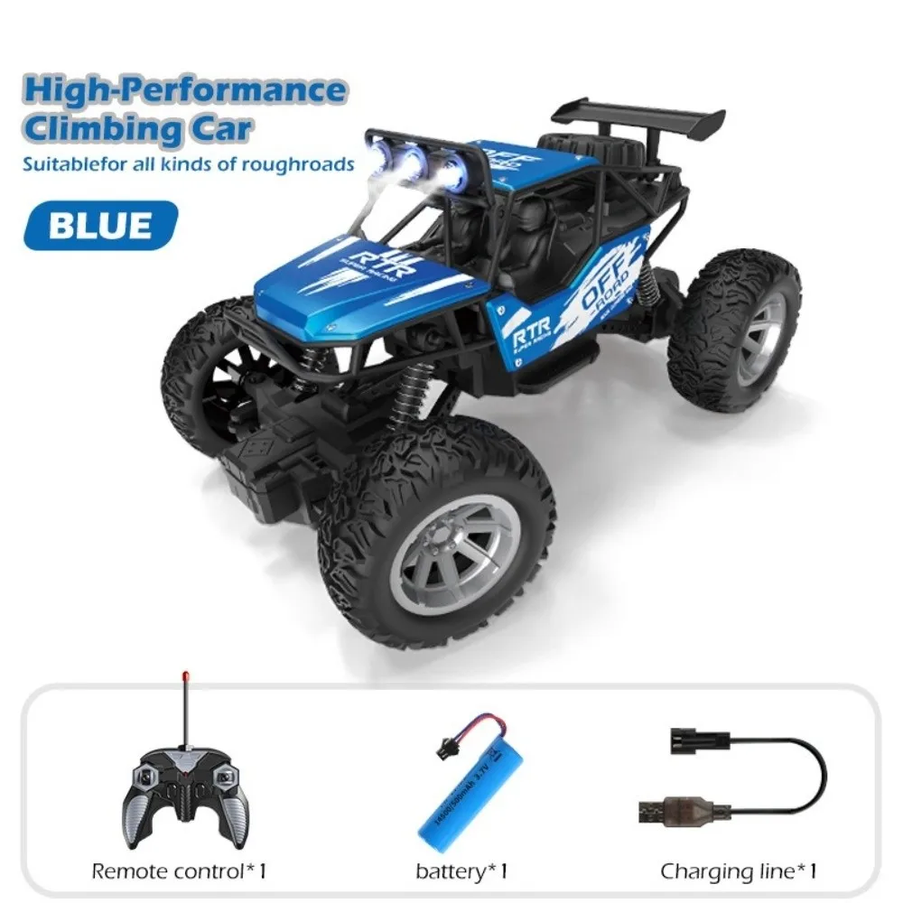 New 1:20 Alloy RC Crawler Car 4WD Spray and Lighting Climbing Buggy Truck Durable High Speed RC Buggy Car Holiday Gifts