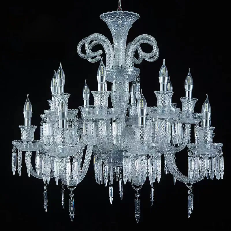 Wedding hall twist acrylic crystal chandelier ceremony pavilion ceiling lighting wedding props crystal chandelier decorative