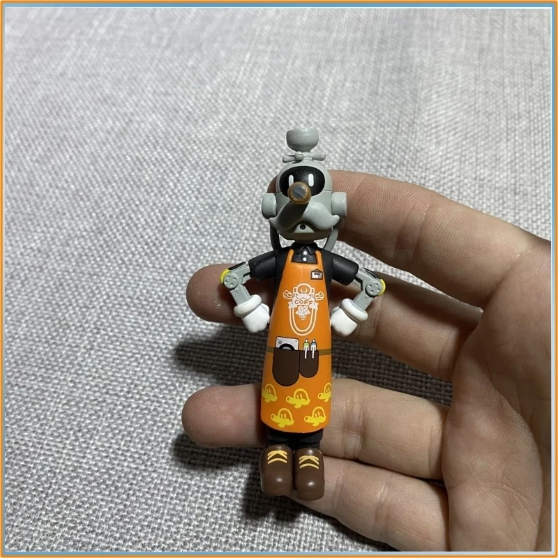 Zenless Zone Zero Zzz Fire & Ice Eous PVC-Figur – Bangboo Gk Shark Cloth Sammlerstück Desktop Ornament Modellspielzeug, ohne Box