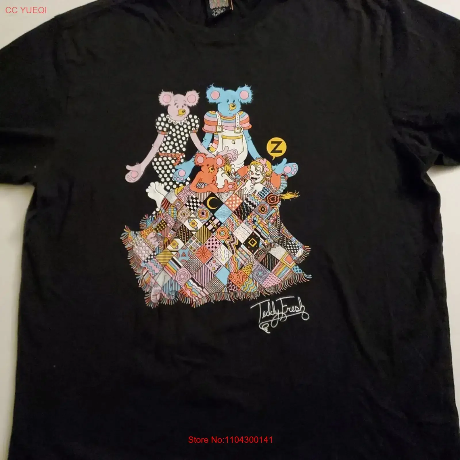 Teddy Fresh critter maximalism T Shirt Size Large Brian Blomerth vintage Washed Comfortable homme Stretched streetwear graphic