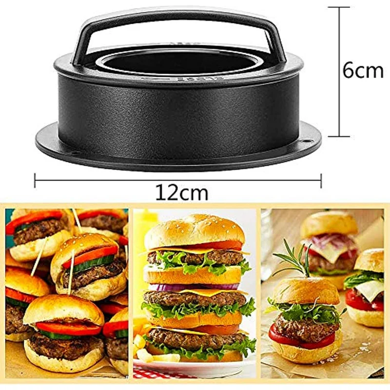 DIY Meat Compactor Manual Hamburger Meat Pie Rice Ball Pressing Mold Plastic Hamburg Meat Press Tool Set Kitchen Accessories