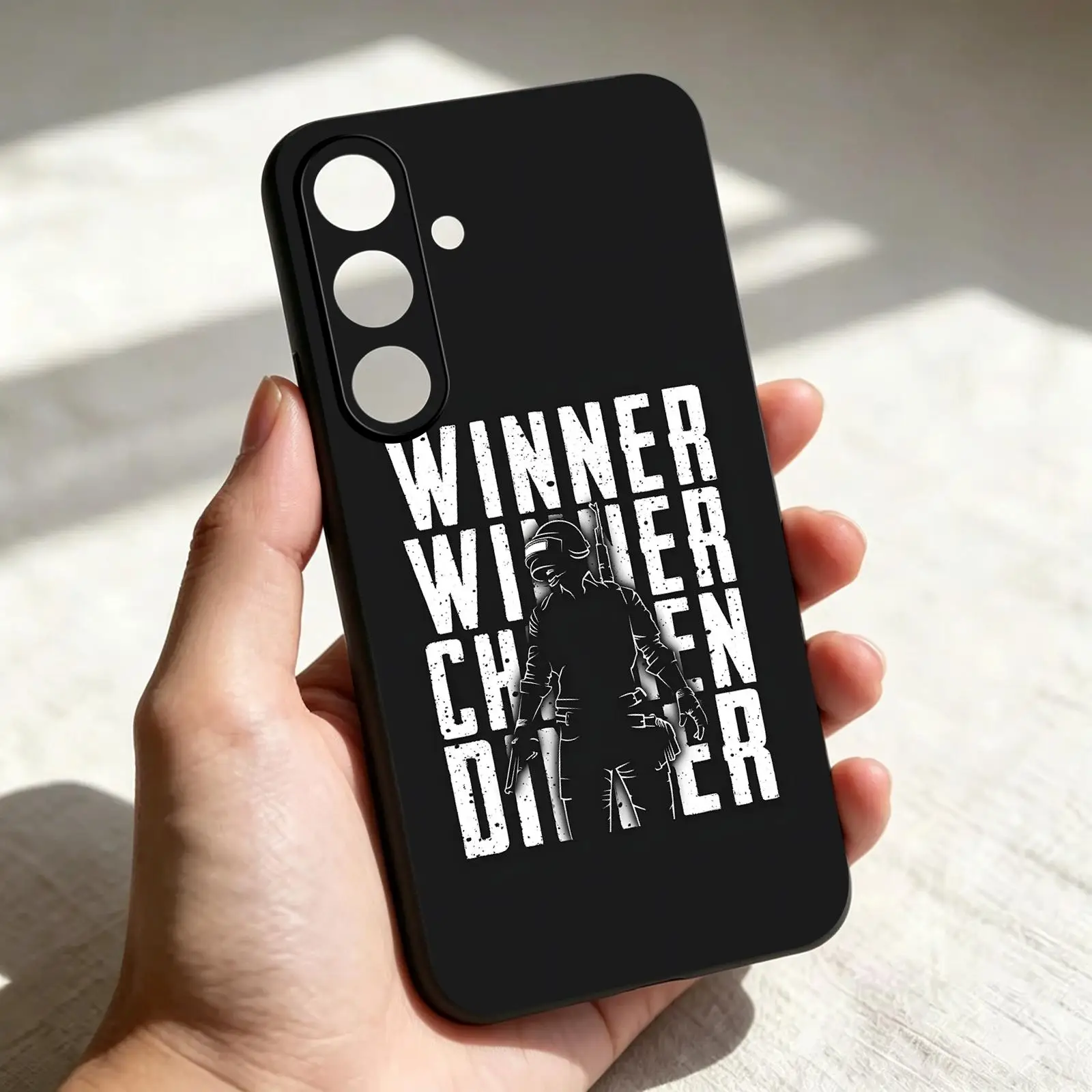 Classic game pubg  Phone Case For Samsung A57 A56 A37 A27 A17 A36 A26 A55 A35 Black Matte Soft Case