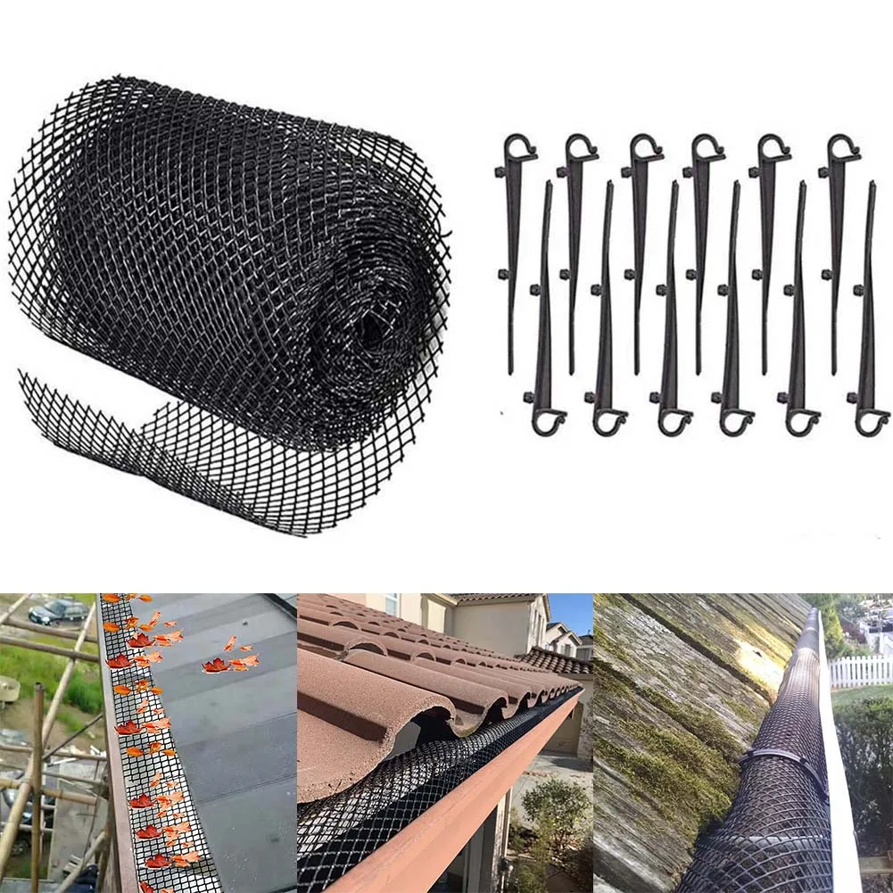 

Leaf Guard Mesh Fallen Leaves Debris Garbage Multipurose Gutter Downspout Protectors For Park Outdoor Garden Balcony Fittings