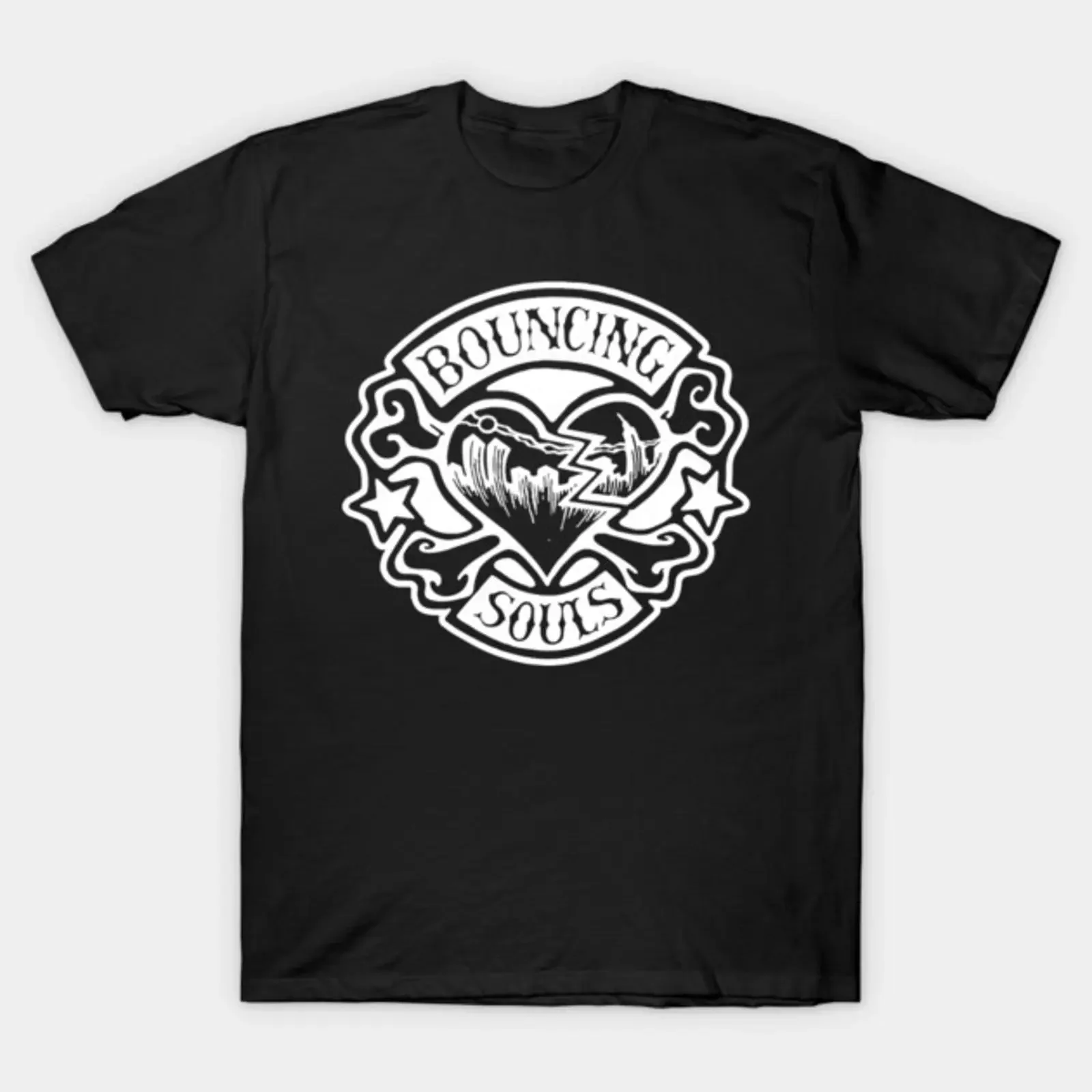 The Bouncing Souls Punk Retro Washed Cotton Band T shirt vintage Washed graphic designer clothes fashion Breathable homme
