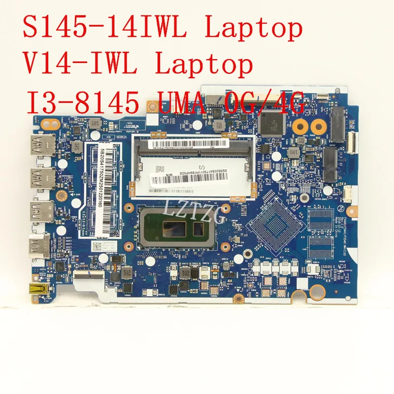 

Motherboard For Lenovo ideapad S145-14IWL/V14-IWL Laptop Mainboard CPU I3-8145U UMA RAM 0G/4G FRU 5B20S41750 5B20S41761