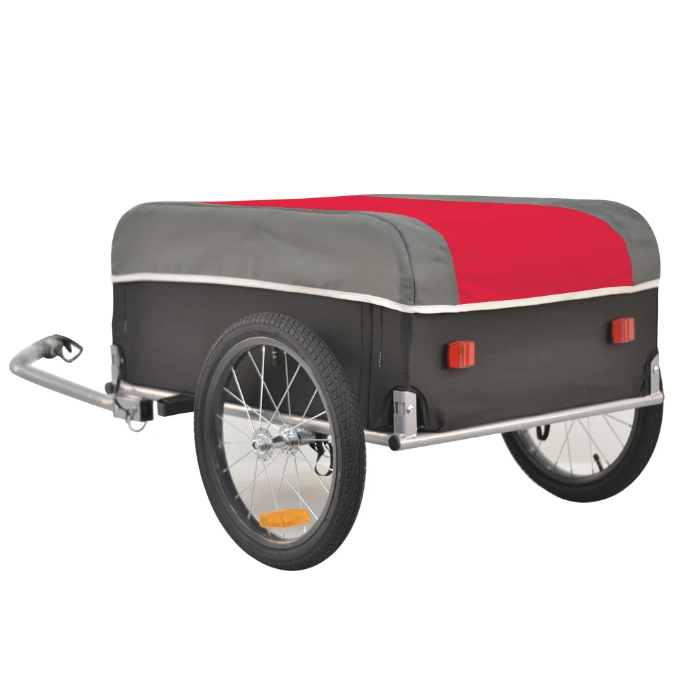 VEELAR ベストセラー 自転車 荷物収納 キャリア カート ブラック スチール製 輸送 自転車 カーゴ トレーラー