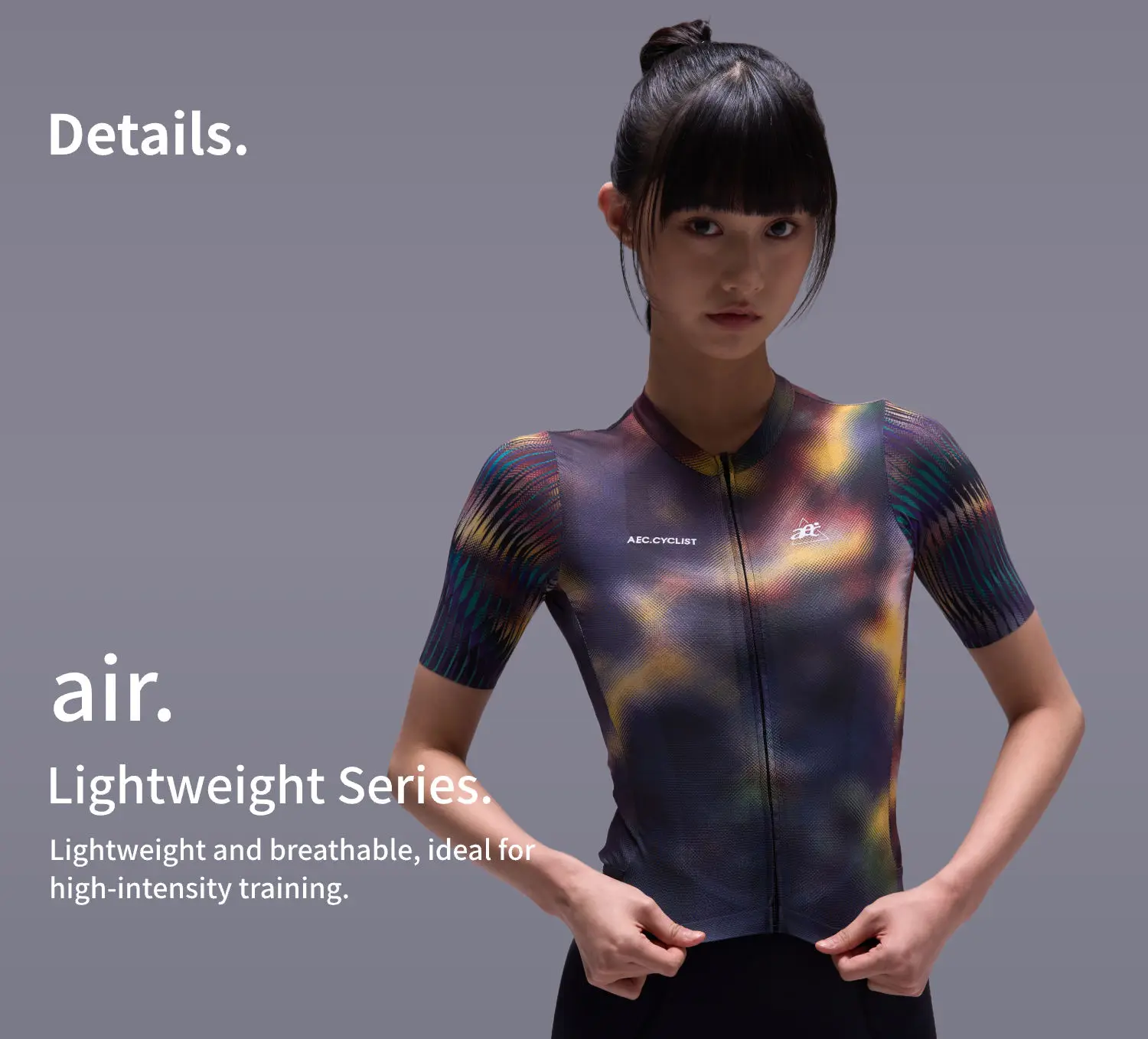 AEC YAOYING Serie Herren-Radtrikot Damen Slim Pro Bike Tops 2026 Sommer Kurzarm Fahrrad-Shirts Schnelltrocknend – Detail 3