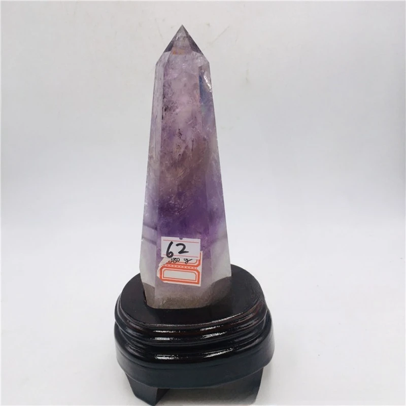 

Amethyst column, rough stone single-pointed column hexagonal prism